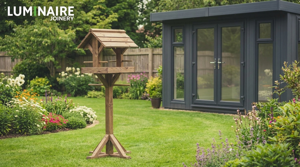 Handcrafted Wooden Bird Feeder